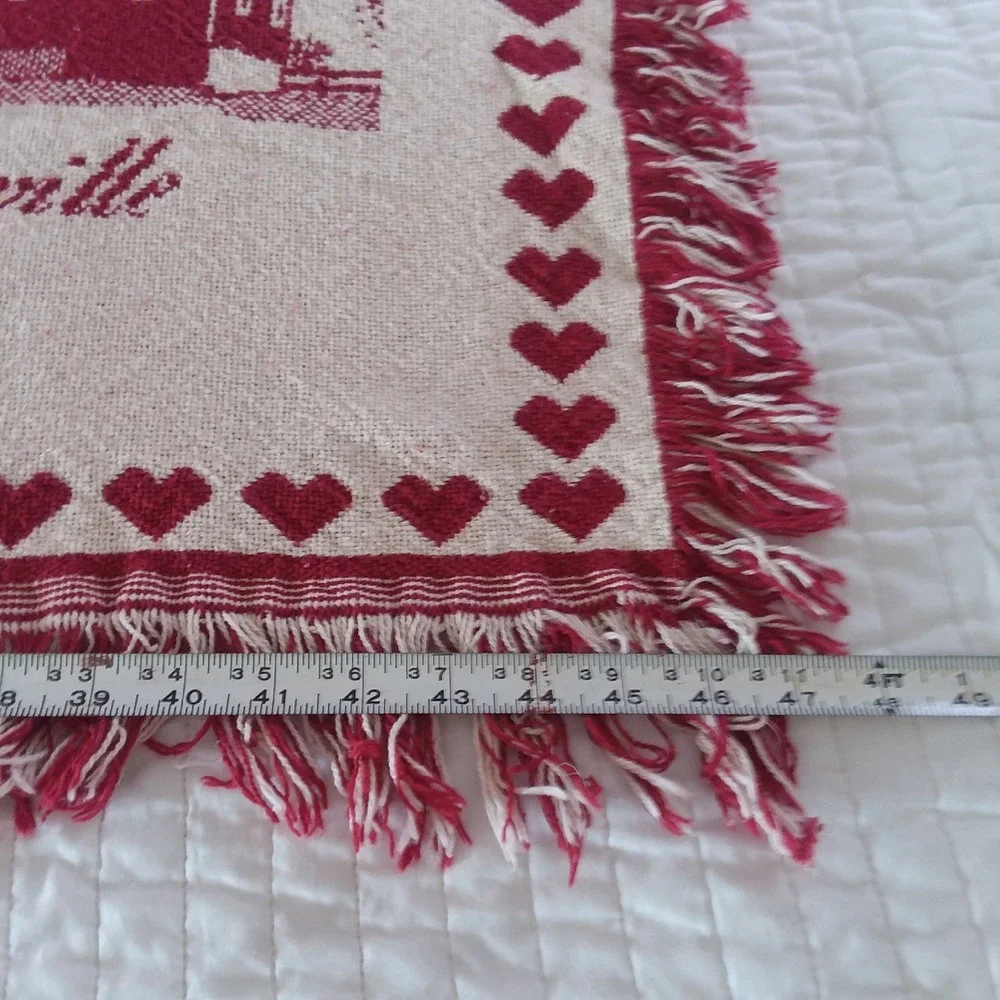 VTG Historic Oley‎ Valley PA Throw Blanket Sacred Oak 1993 Tapestry Woven 46x56